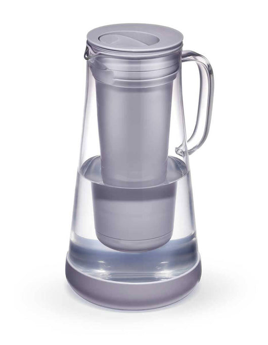 LifeStraw Home 7-Cup Glass water filter pitcher in Wisteria