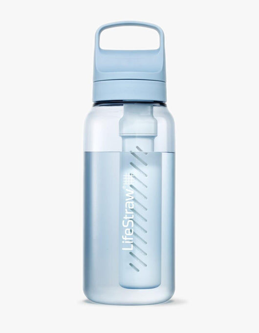 LifeStraw Go Series 1L water filter bottle in Icelandic Blue