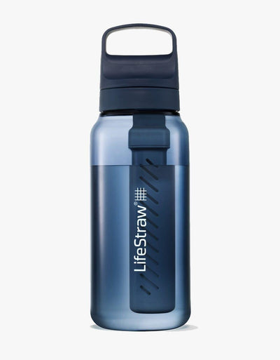 LifeStraw Go Series 1L water filter bottle in Aegean Sea