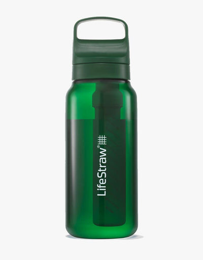 LifeStraw Go Series 1L water filter bottle in Terrace Green