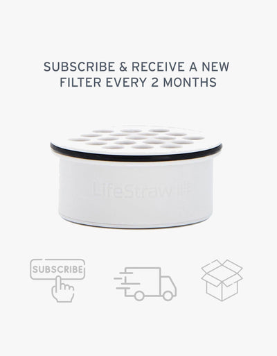 LifeStraw Home replacement filter subscription — subscribe and receive a new filter every 2 months, shipped to your door