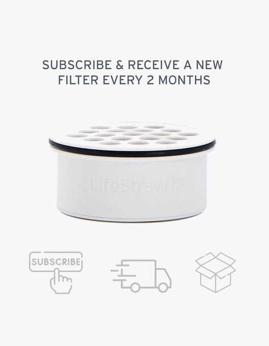 LifeStraw Home replacement filter subscription — subscribe and receive a new filter every 2 months, shipped to your door