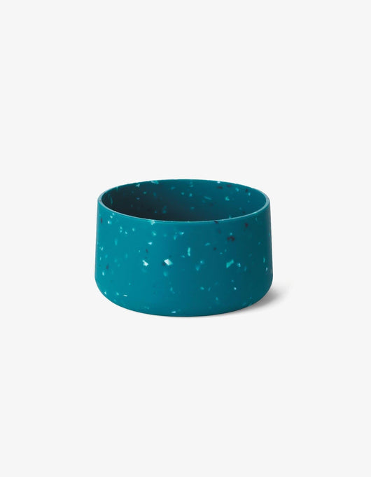 Teal speckled silicone base for the LifeStraw Go Series Stainless Steel 18 oz water filter bottle in Interstellar Speckle
