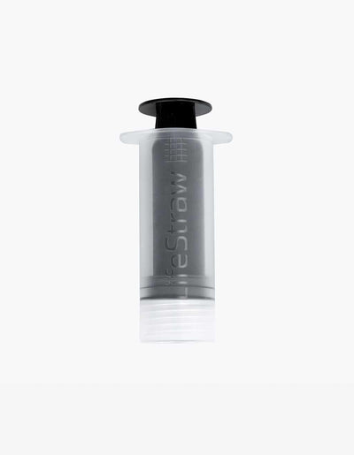 LifeStraw Peak Series backwash syringe for cleaning the water filter, with clear barrel and black plunger